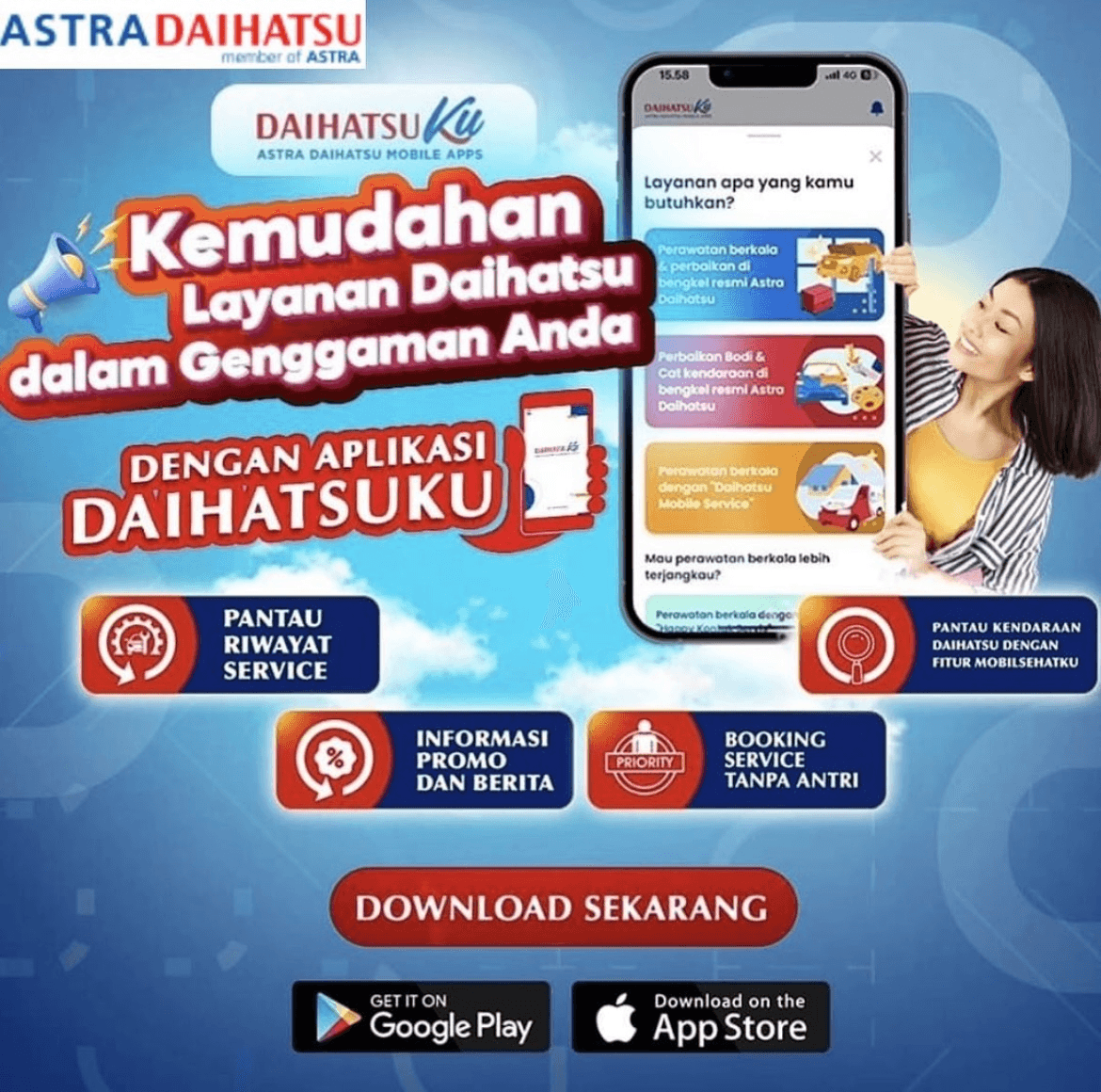 Kemudahan Layanan Daihatsu dalam Genggaman Anda dengan Aplikasi DAIHATSUKU